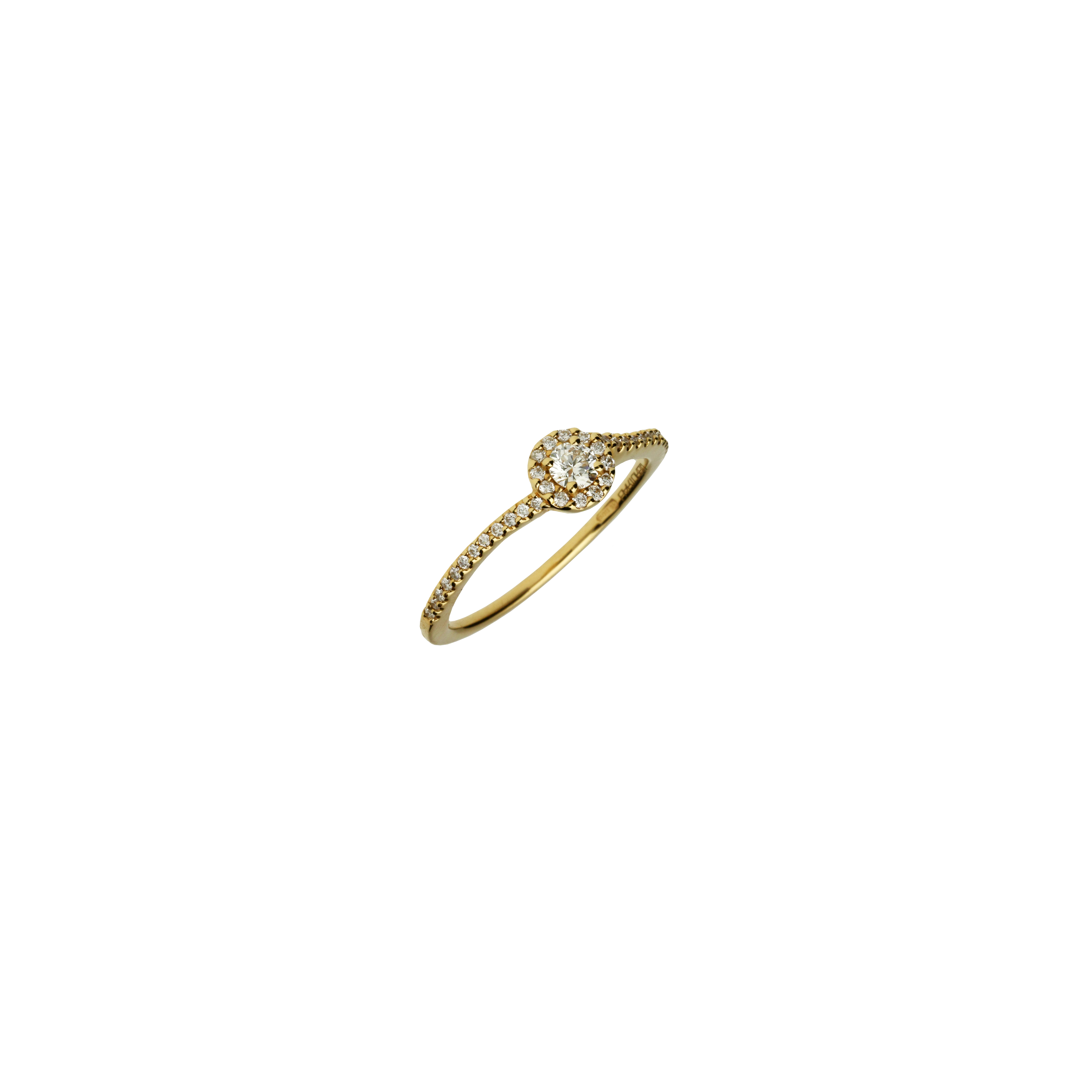 Bartorelli Italian Jewels | Anello Solitario in oro rosa e diamanti bianchi - VR25894DP (1)