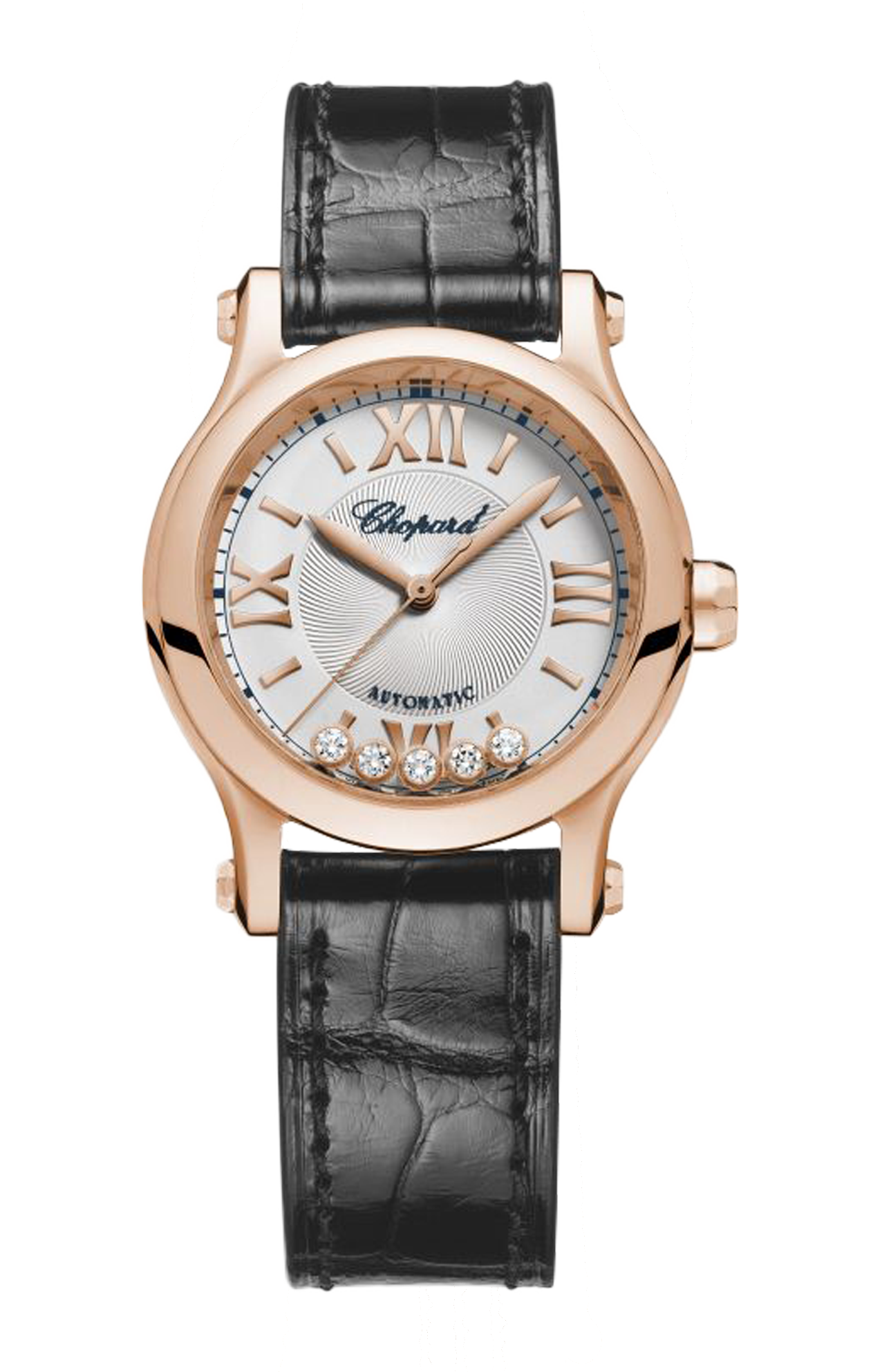 Chopard | HAPPY SPORT 30 MM, AUTOMATICO, ORO ROSA ETICO, DIAMANTI - 274893 (1)