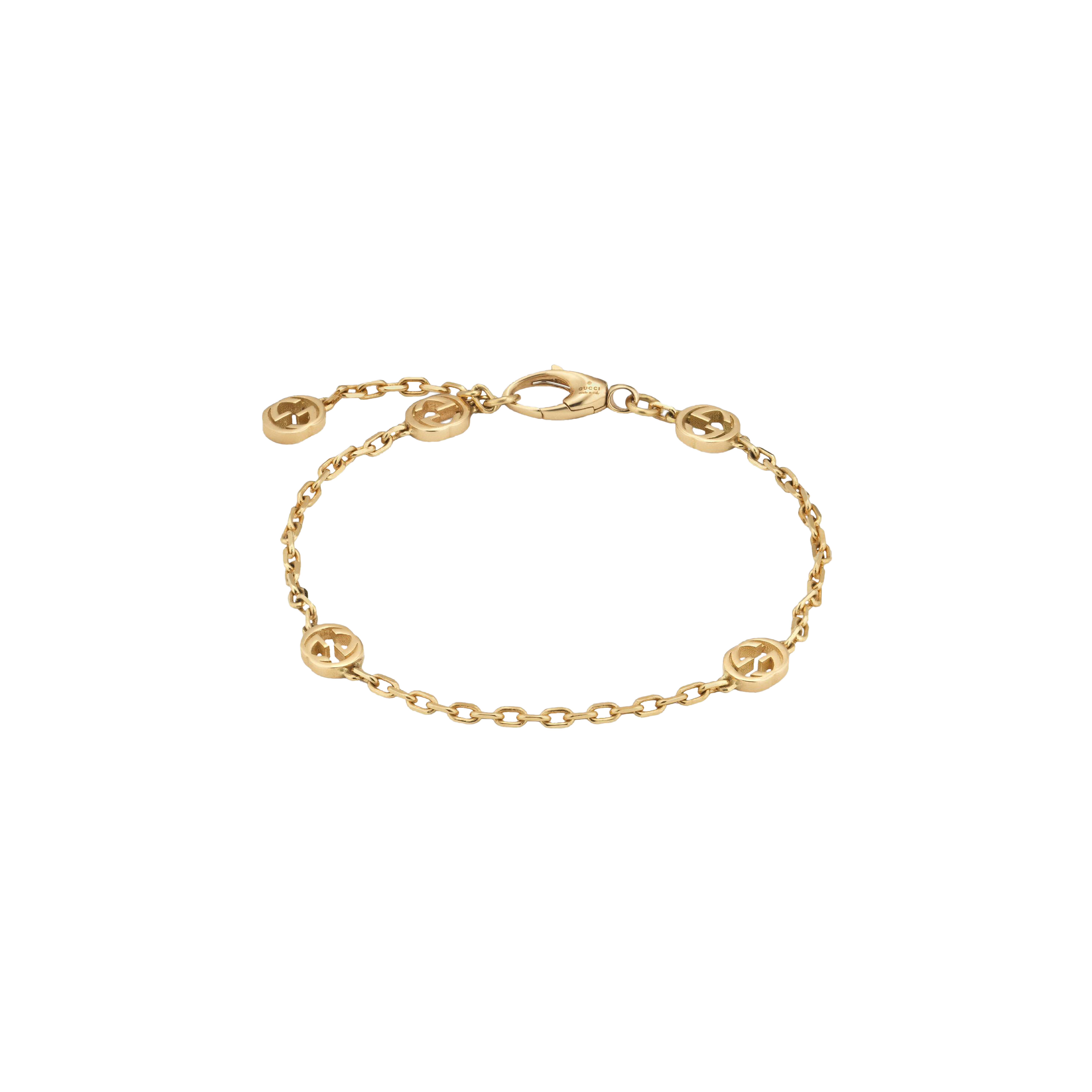 Gucci | BRACCIALE GUCCI INTERLOCKING IN ORO GIALLO - YBA6299040010 - YBA6299040010 (1)