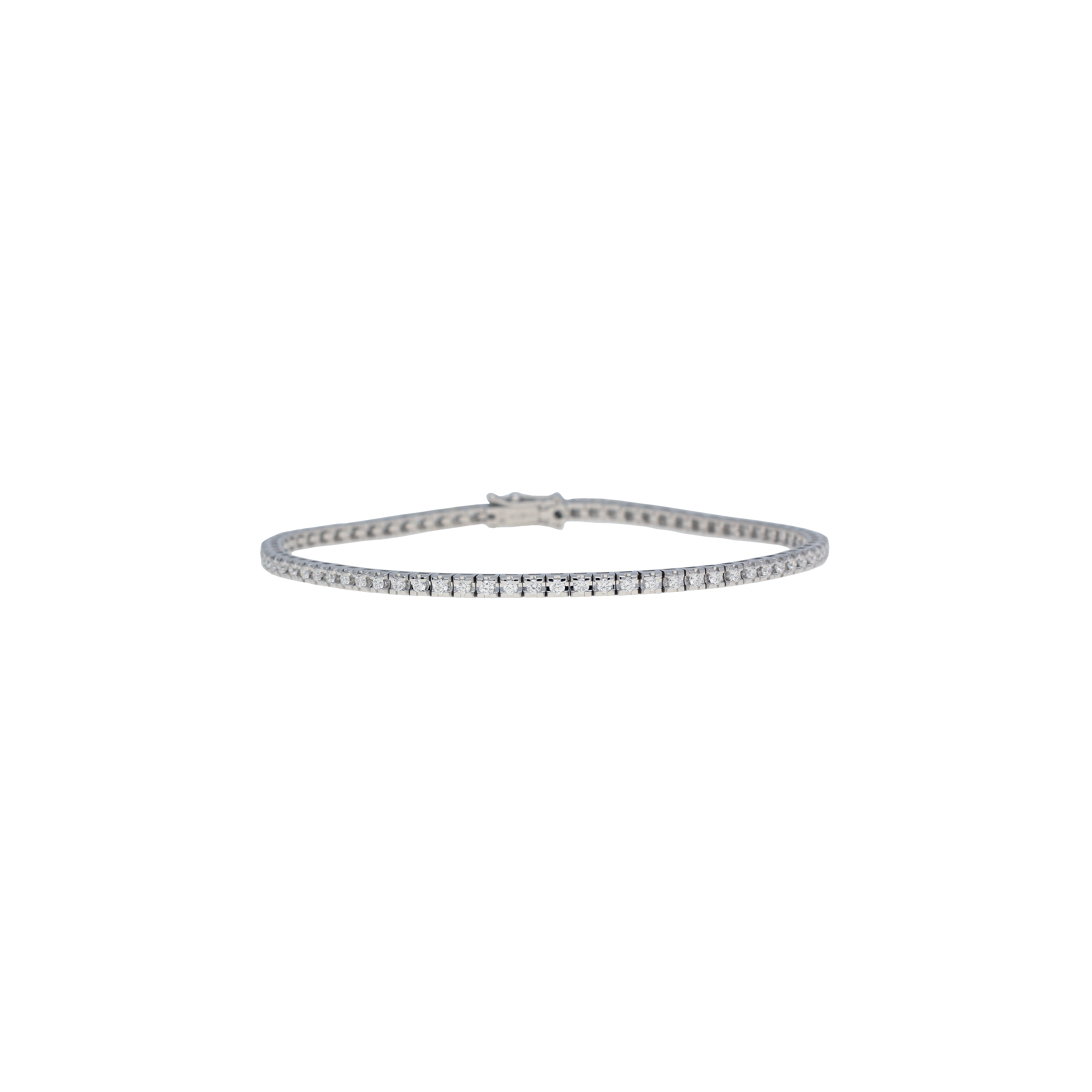 Bartorelli Italian Jewels | BRACCIALE TENNIS IN ORO BIANCO E DIAMANTI - 4497260 (1)