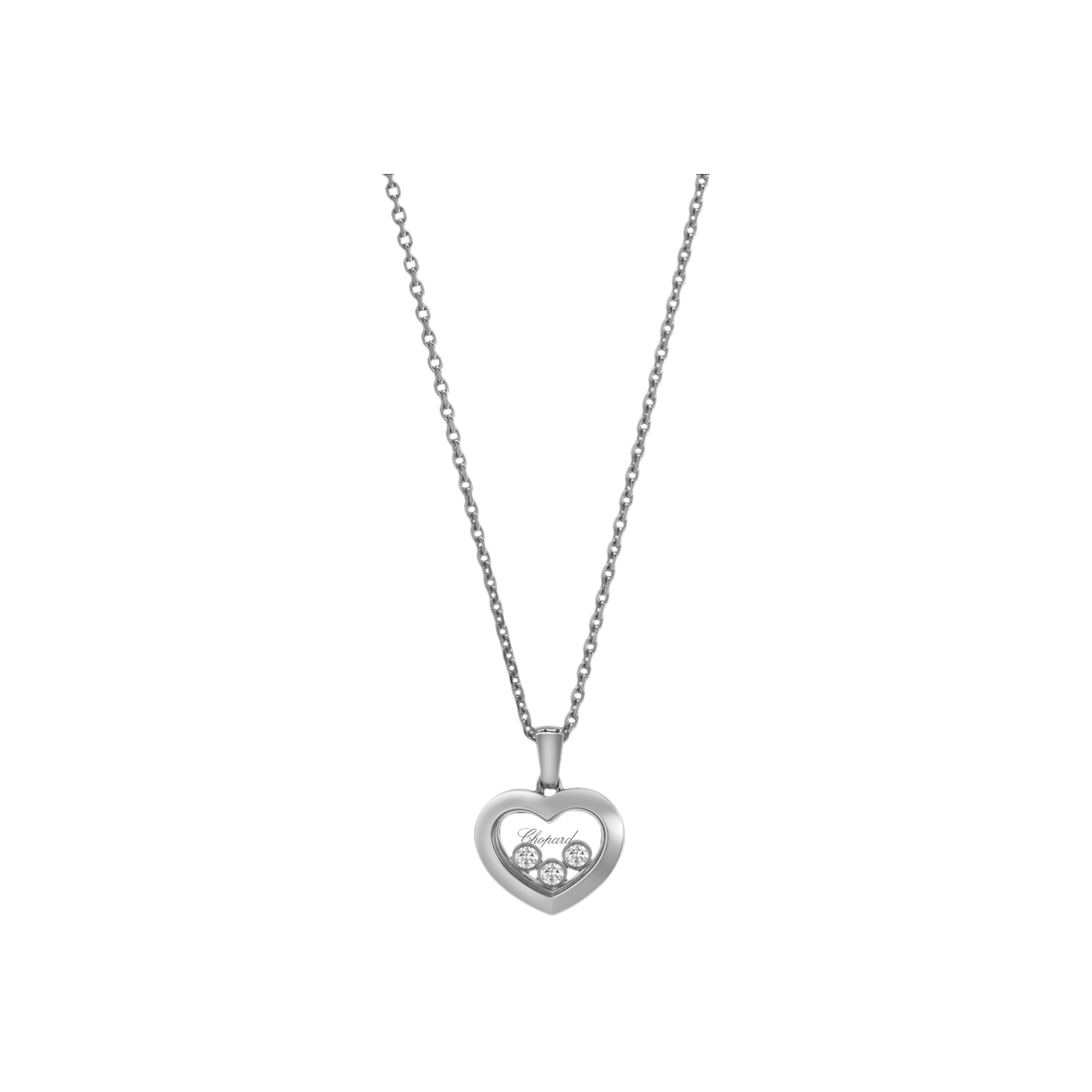 Chopard | CHOPARD - COLLANA HAPPY DIAMONDS IN ORO BIANCO ETICO CON DIAMANTI - 79A611-1001 - 79A611 (1)