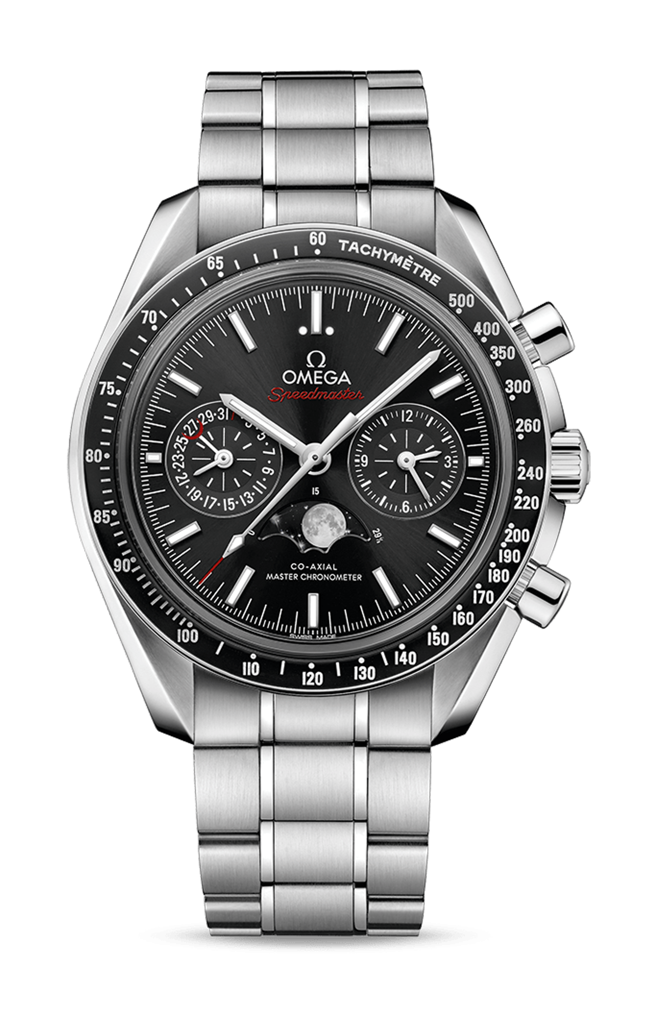 Omega | SPEEDMASTER FASI LUNARI 44,25 MM, ACCIAIO SU ACCIAIO - 304.30.44.52.01.001 (1)