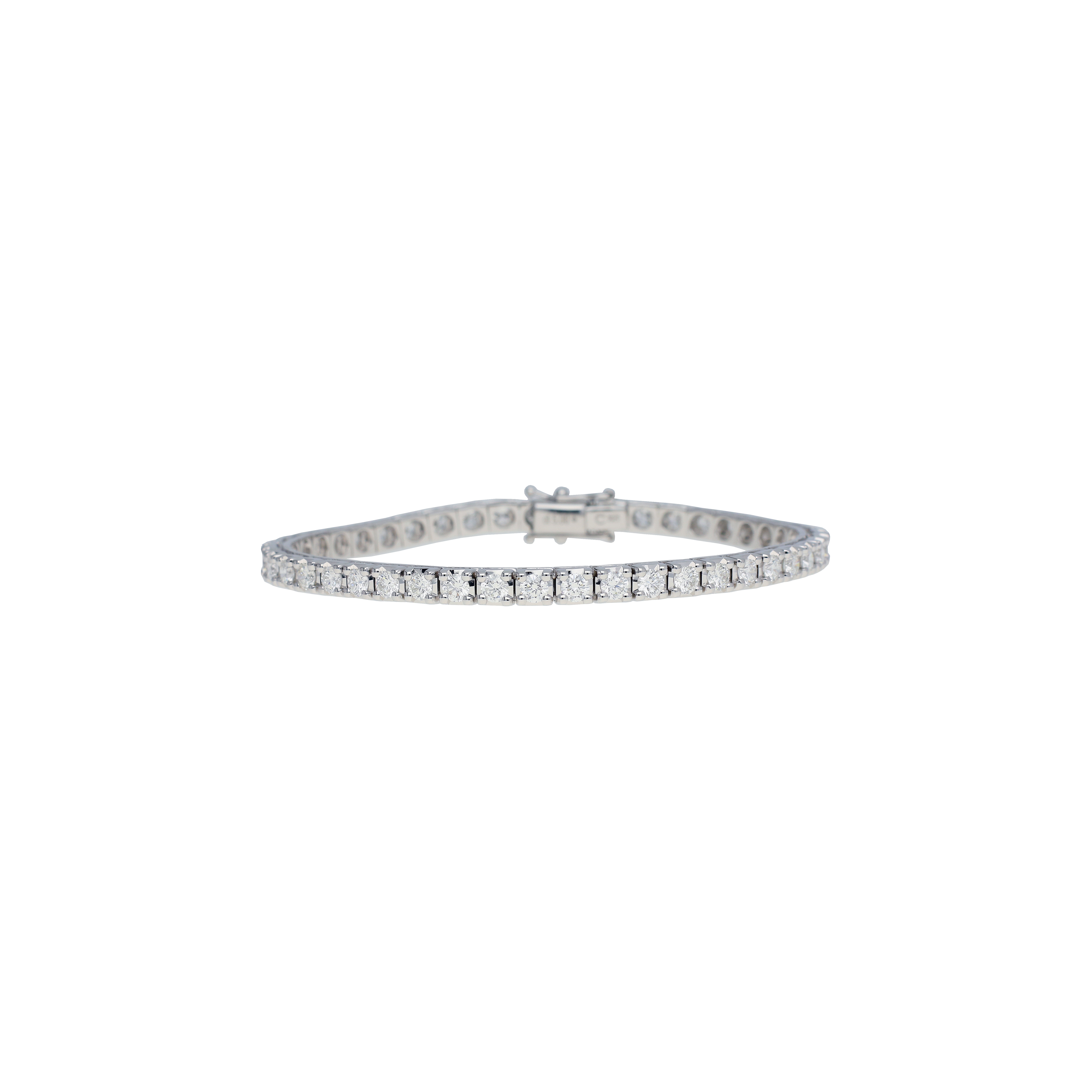 Bartorelli Italian Jewels | BRACCIALE TENNIS IN ORO BIANCO E DIAMANTI - 266362 (1)