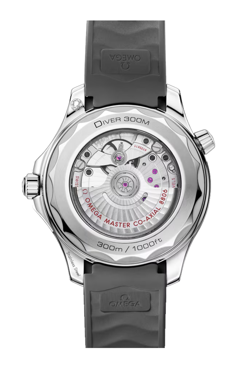 Omega | SEAMASTER DIVER 300M 42 MM, ACCIAIO SU CAUCCI&Ugrave; - 210.32.42.20.06.002 (2)