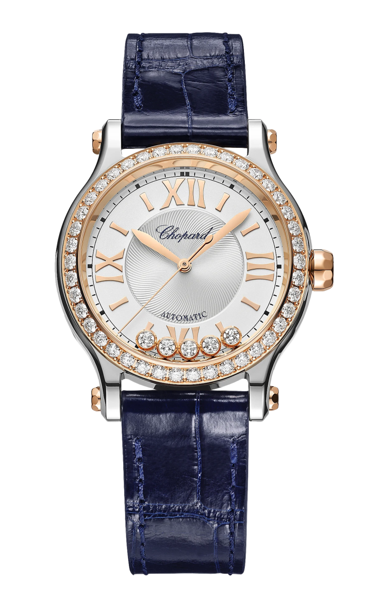 Chopard | HAPPY SPORT 33 MM, AUTOMATICO, ORO ROSA ETICO, LUCENT STEEL&trade;, DIAMANTI - 278608 (1)
