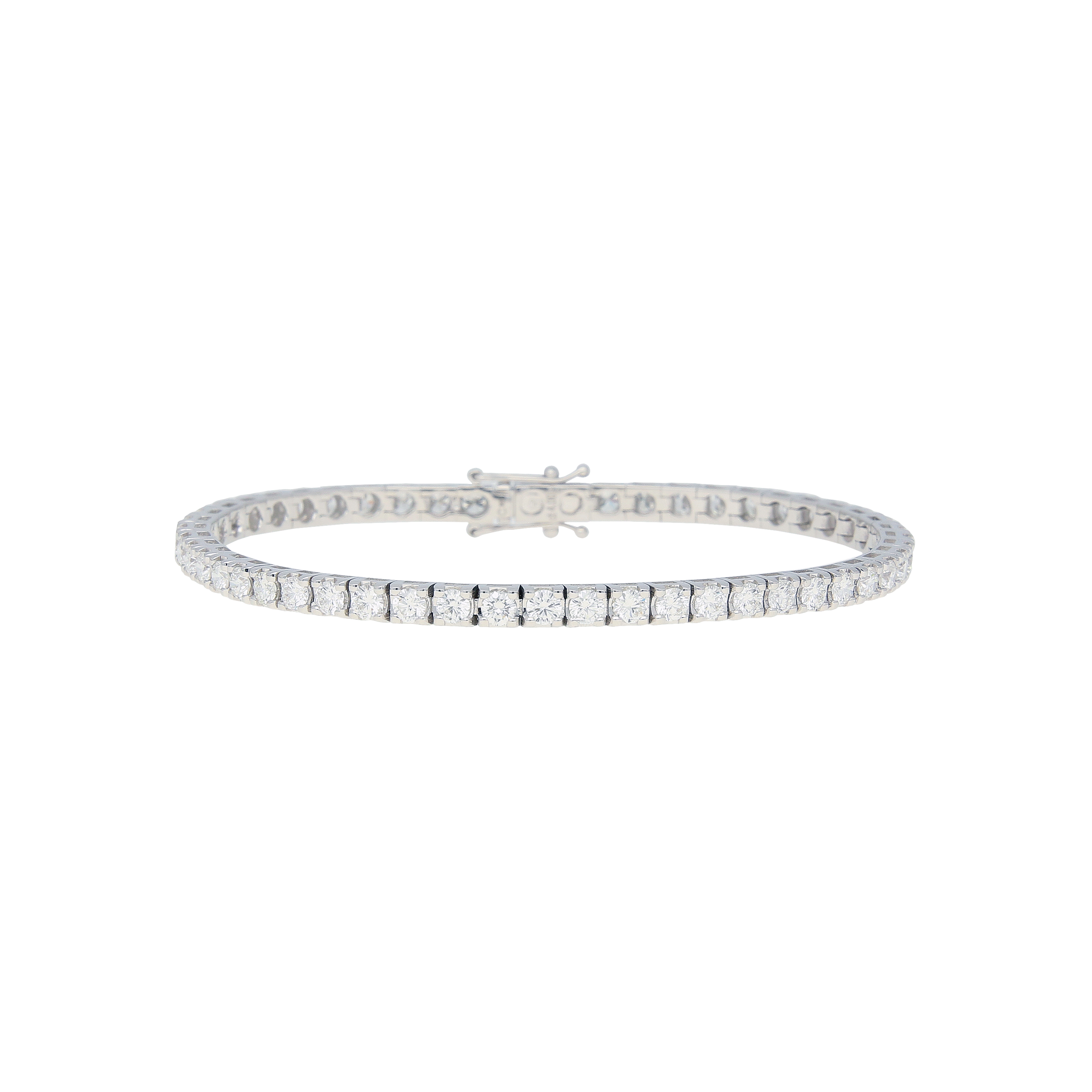 Bartorelli Italian Jewels | BRACCIALE TENNIS IN ORO BIANCO 18 CARATI E DIAMANTI BIANCHI TAGLIO BRILLANTE - 17996282 (1)