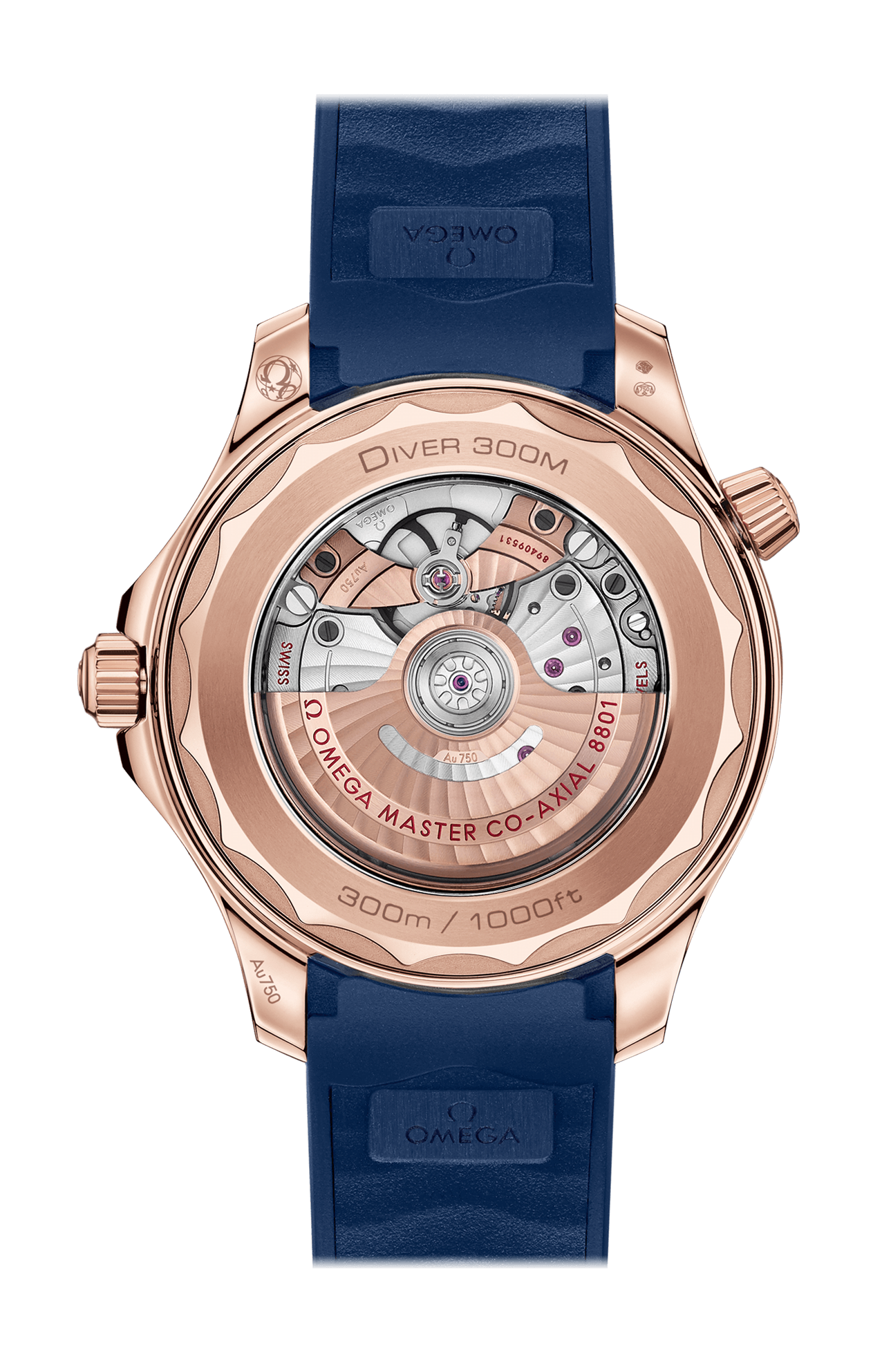 Omega | SEAMASTER DIVER 300M 42 MM, ORO SEDNA&trade; SU CAUCCI&Ugrave; - 210.62.42.20.03.001 (2)