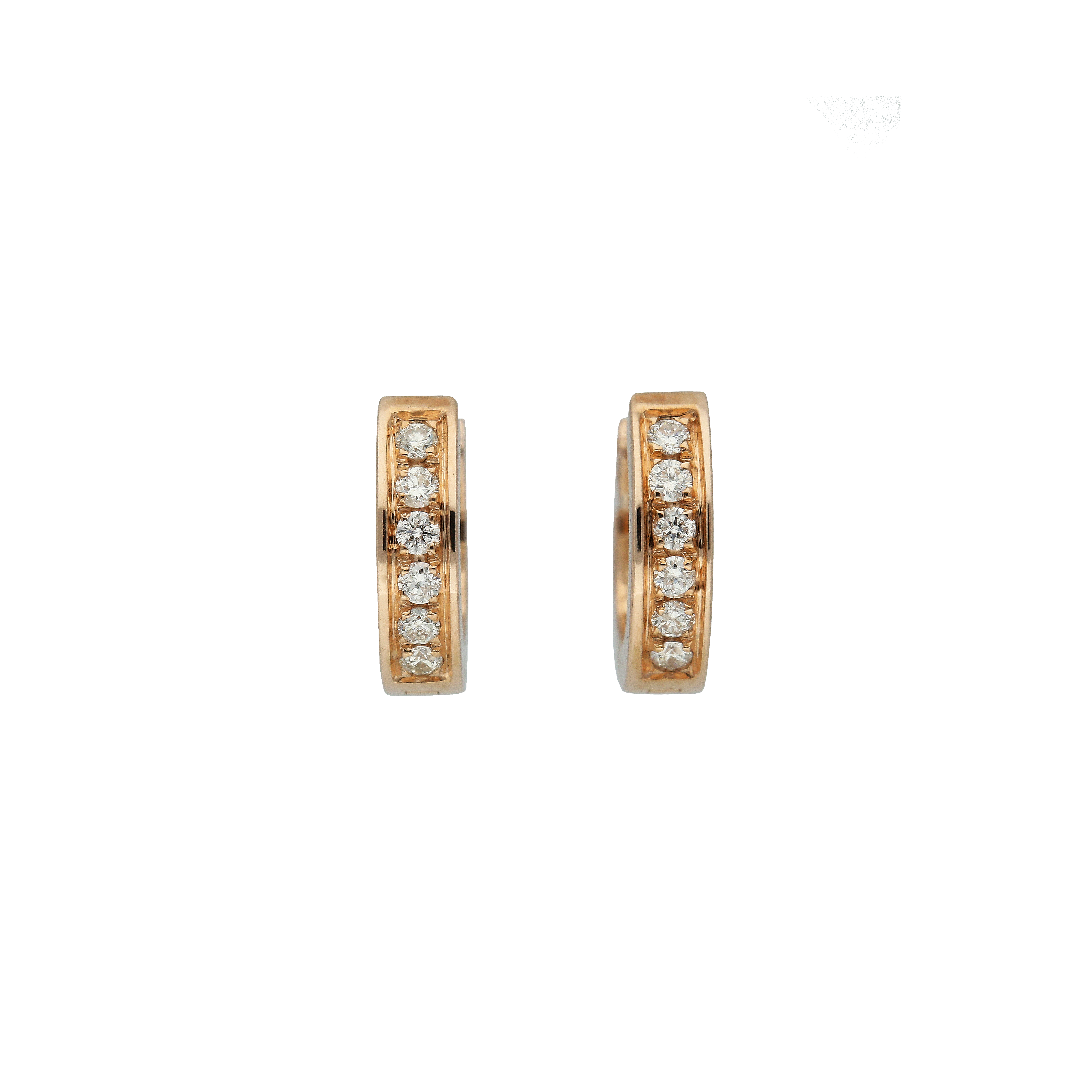 Bartorelli Italian Jewels | ORECCHINI A CERCHIO IN ORO ROSA CON DIAMANTI - M.A12231RBB (1)