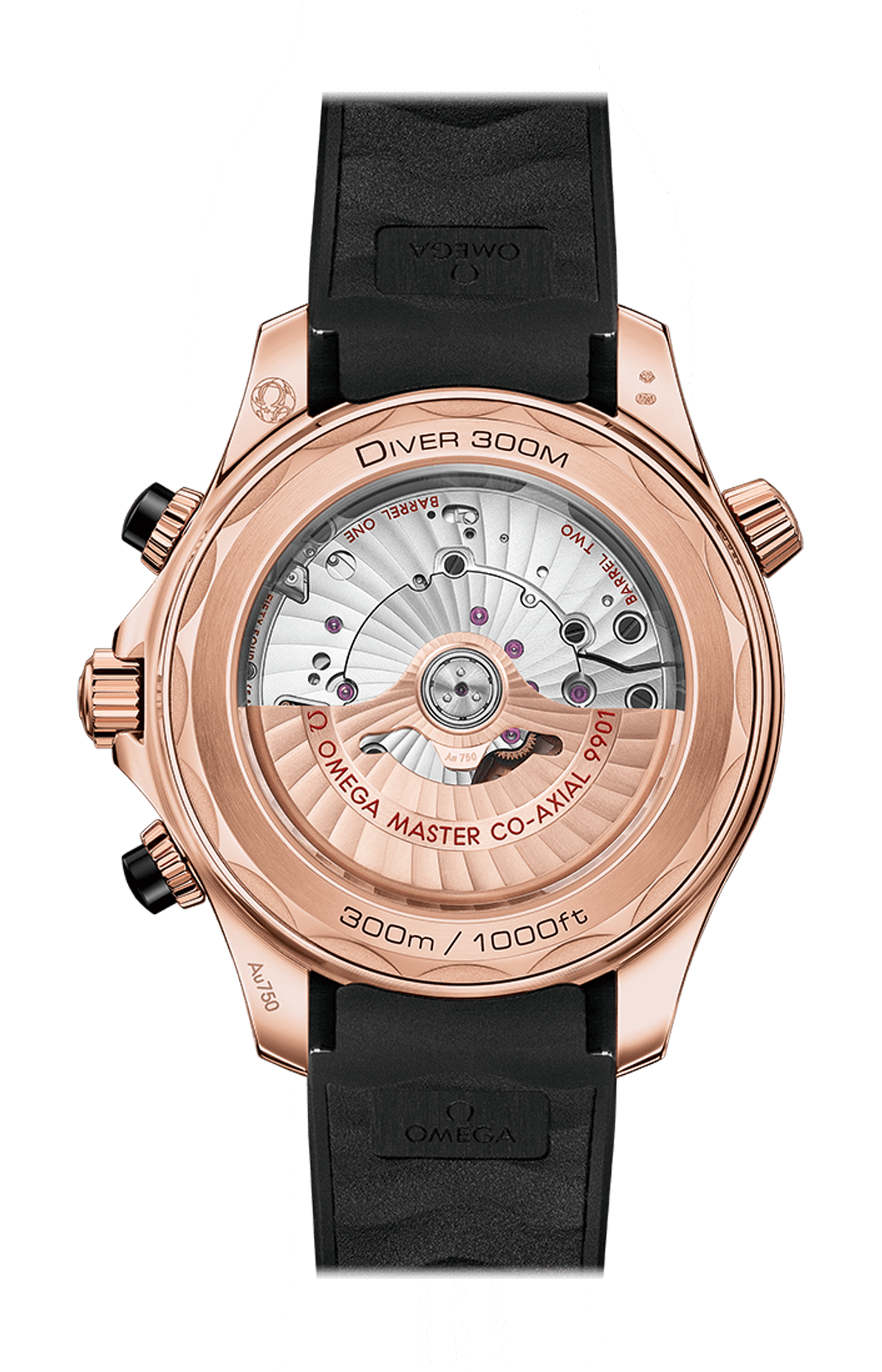 Omega | SEAMASTER DIVER 300M 44 MM, ORO SEDNA&trade; SU CAUCCI&Ugrave; - 210.62.44.51.01.001 (2)