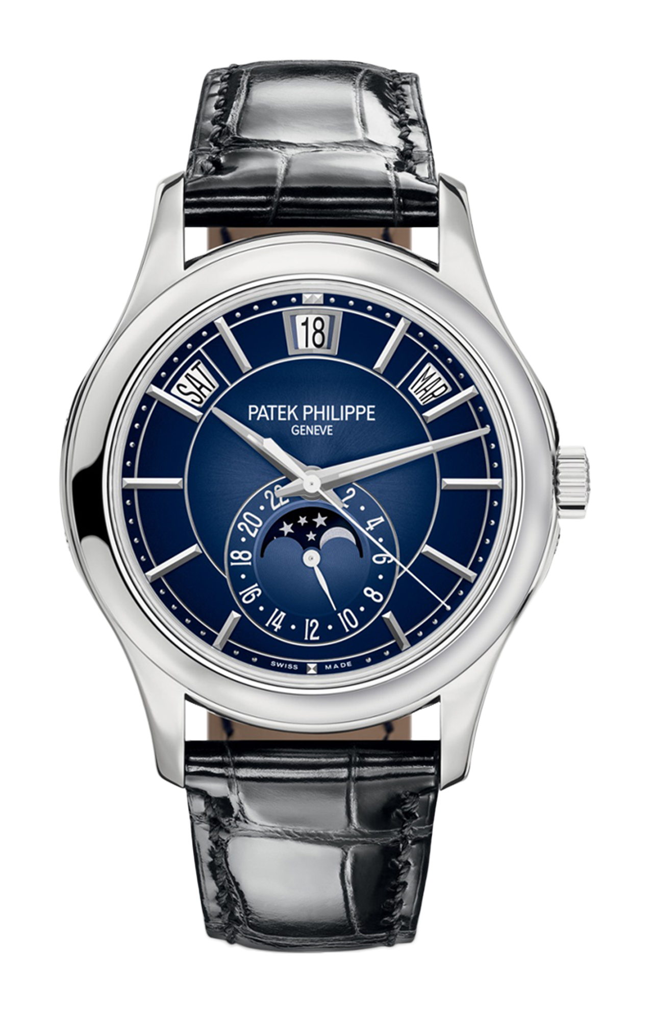 Patek Philippe | COMPLICAZIONI CALENDARIO ANNUALE, FASI LUNARI, CARICA AUTOMATICA - 5205G-013 (1)