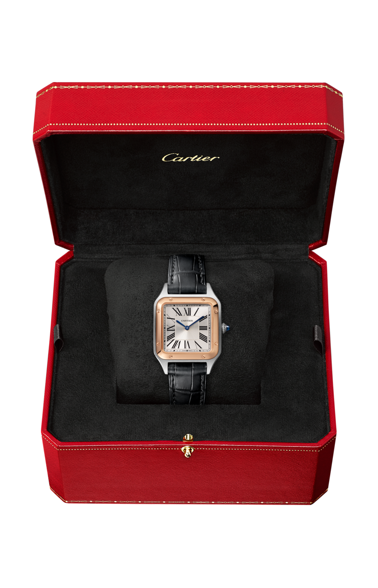 Cartier | SANTOS-DUMONT, MODELLO PICCOLO, ORO ROSA E ACCIAIO, QUADRATO - W2SA0038 (2)