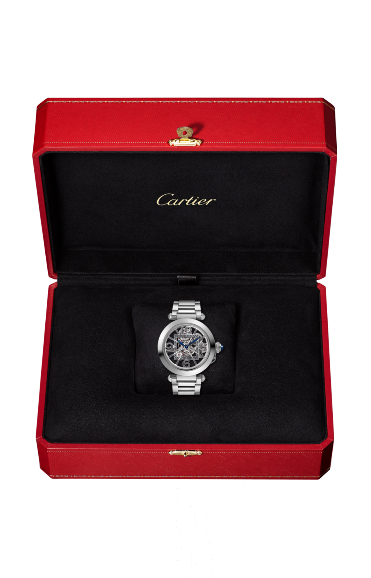 Cartier | PASHA DE CARTIER, 41 MM, ACCIAO, SCHELETRATO, AUTOMATICO - WHPA0007 (3)