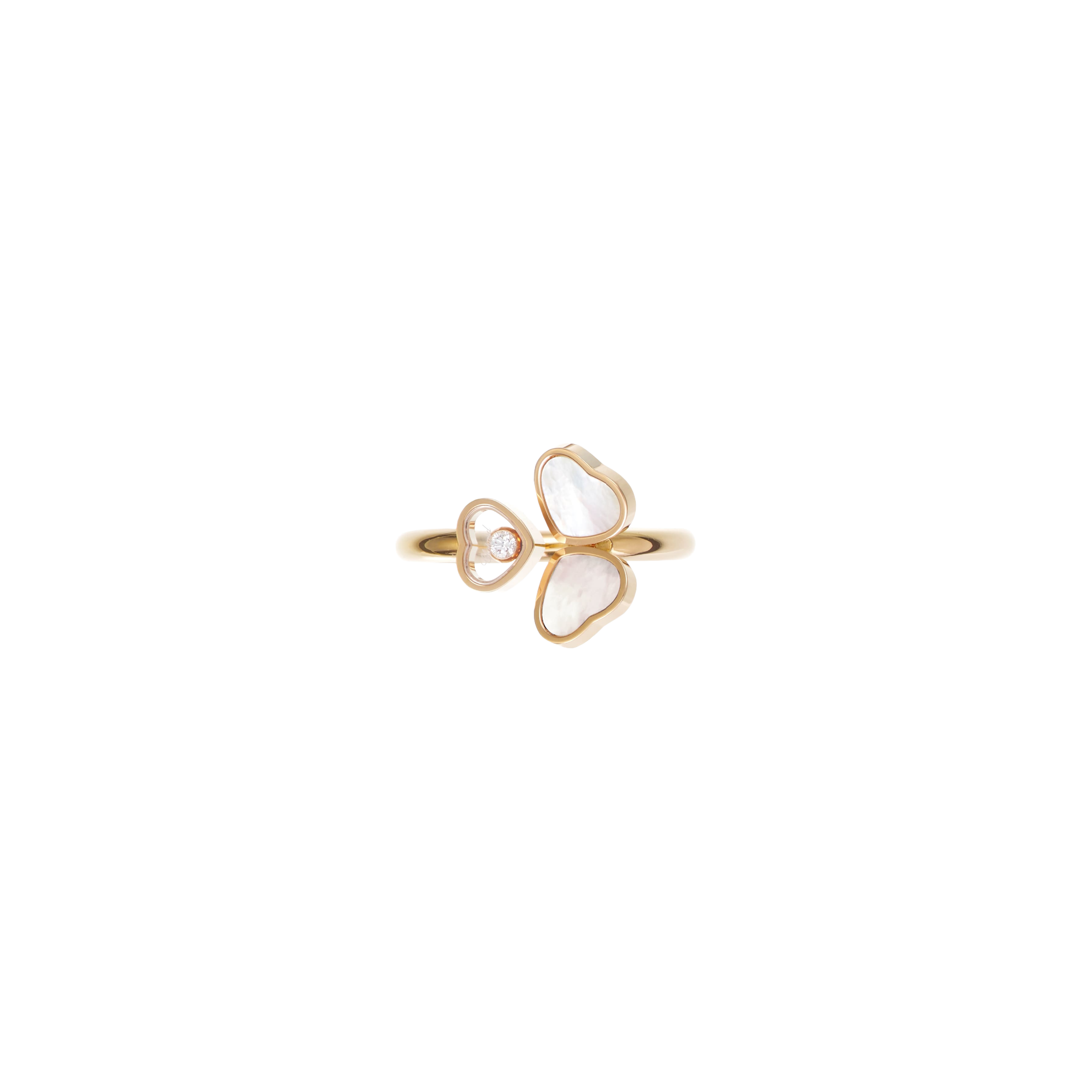 Chopard | CHOPARD - ANELLO HAPPY HEARTS WINGS  IN ORO ROSA CON DIAMANTE E MADREPERLA - 82A083-5310 - 82A083 (3)